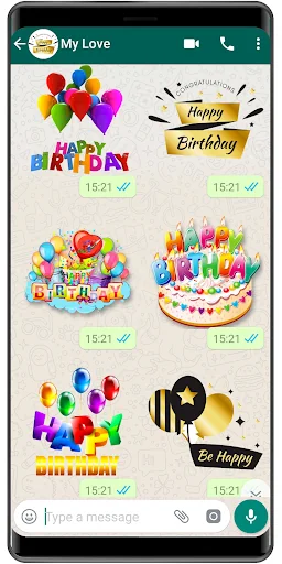 WASticker - Birthday stickers screenshot 1