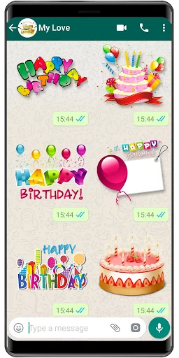 WASticker - Birthday stickers screenshot 4