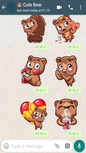 Cute Bear Stickers