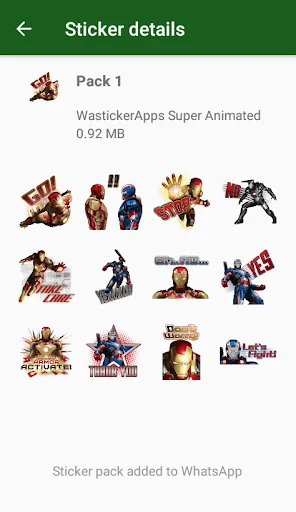 Animated Superheroes WASticker
