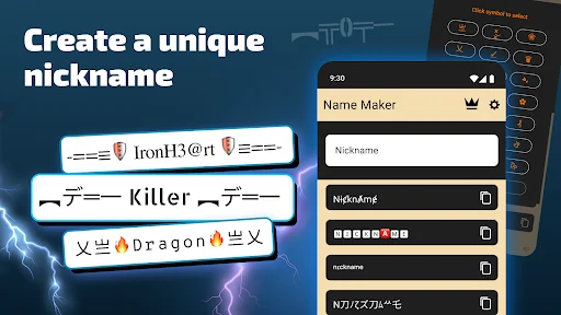 Nickname Maker: Gamer names