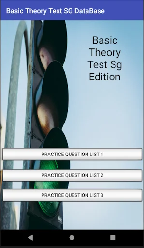 Basic Theory Test Singapore screenshot 3