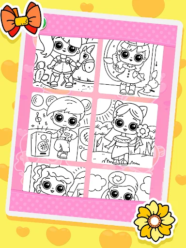 Coloring dolls
