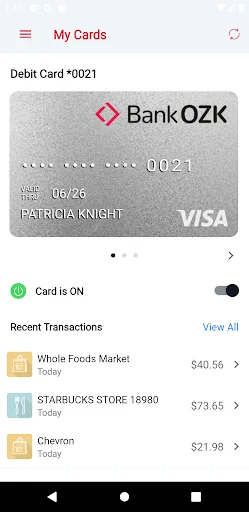Bank OZK Cards screenshot 2
