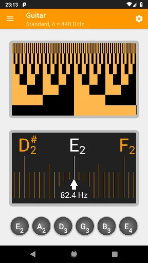 Guitar Tuner, Violin: Tuneo screenshot 1