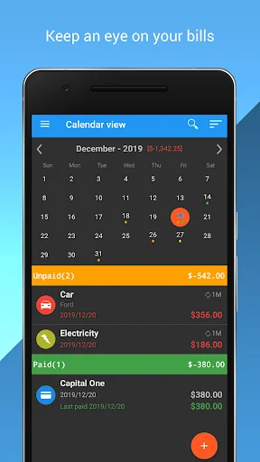 Easy Bills Reminder screenshot 1