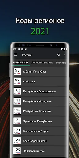 Коды авто регионов