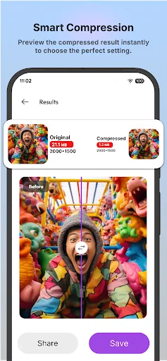 AI Photo Compressor: Cleanup