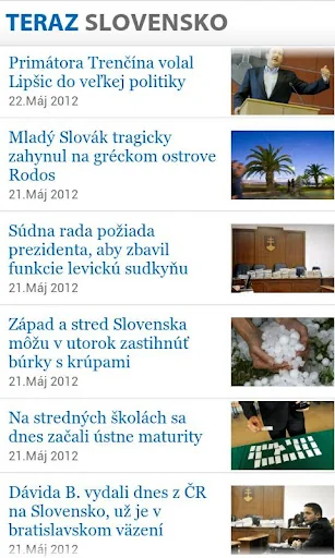TERAZ.SK screenshot 1