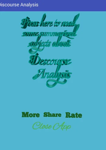 Discourse Analysis App