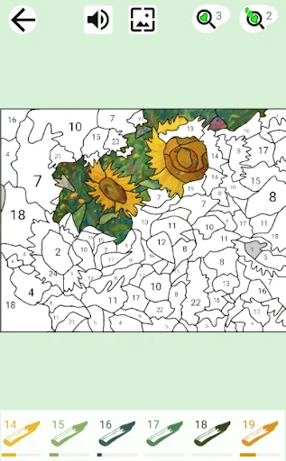 Painting by numbers and puzzle