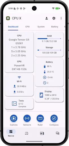 CPU X - Device & System info screenshot 1