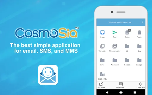 App for Gmail SMS etc：CosmoSia screenshot 1