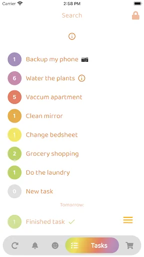 Grocery list • Habit tracker