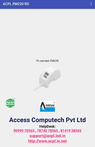 ACPL FM220 Registered Device screenshot 1