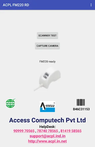 ACPL FM220 Registered Device screenshot 2