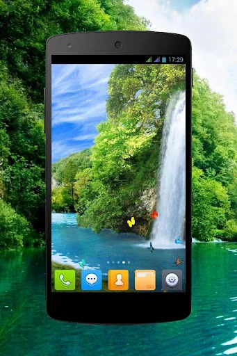 Forest Waterfall Wallpaper screenshot 1