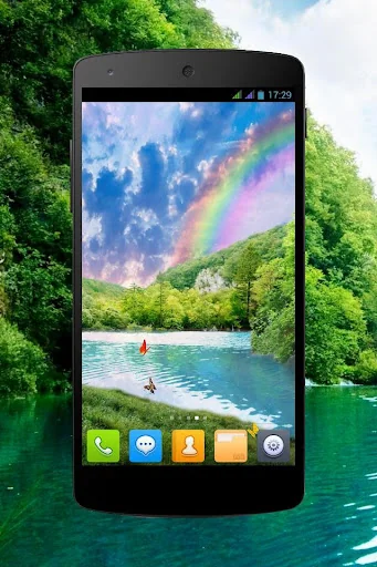 Forest Waterfall Wallpaper screenshot 2