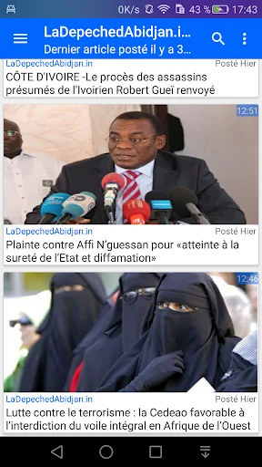 Actu Côte D'Ivoire : Actualité