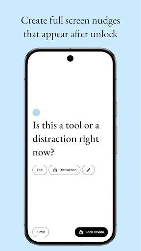 Intenty: use phone less