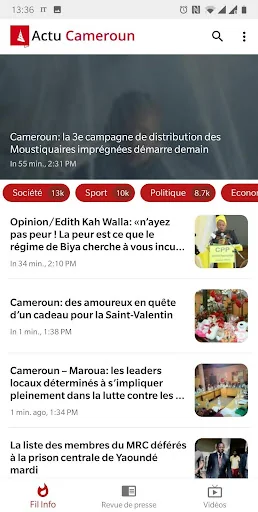 Actu Cameroun  – Latest News