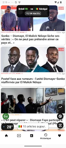 Actu Sénégal, Actu Afrique