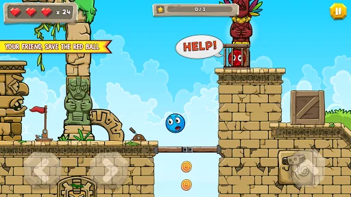 Blue Ball 11: Bounce Adventure screenshot 3