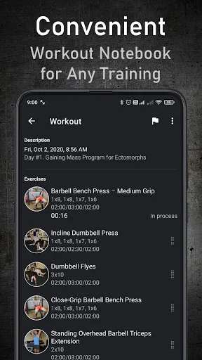 GymUp PRO - workout notebook screenshot 1