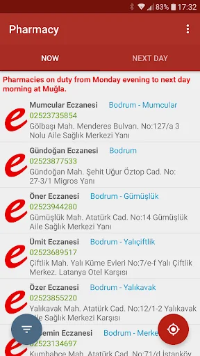 Turkey Pharmacies On-Duty