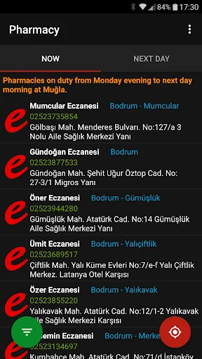Turkey Pharmacies On-Duty