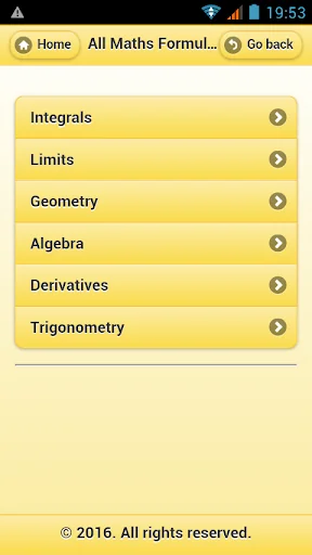 All Maths Formulas