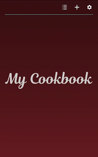 My Cookbook screenshot 1