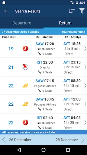 Aerobilet - Flights, Hotels, B screenshot 2