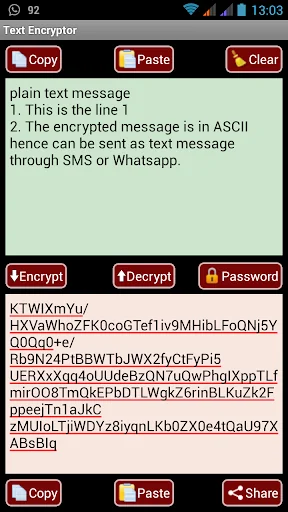 AES Message Encryptor for SMS screenshot 1