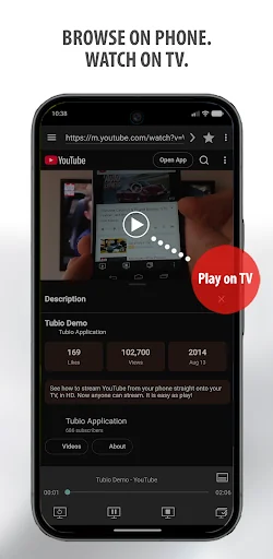 Tubio - Cast Web Videos to TV screenshot 2