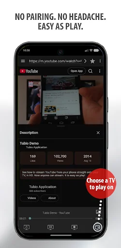 Tubio - Cast Web Videos to TV screenshot 3