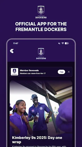 Fremantle Dockers Official App screenshot 1