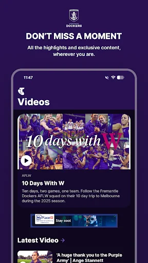 Fremantle Dockers Official App screenshot 2