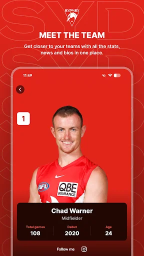 Sydney Swans Official App screenshot 3