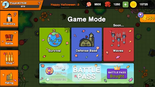 Zombie Battle Royale : 2D Towe screenshot 1