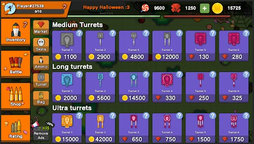Zombie Battle Royale : 2D Towe screenshot 3