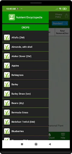 Fertilizer Removal By Crop screenshot 3