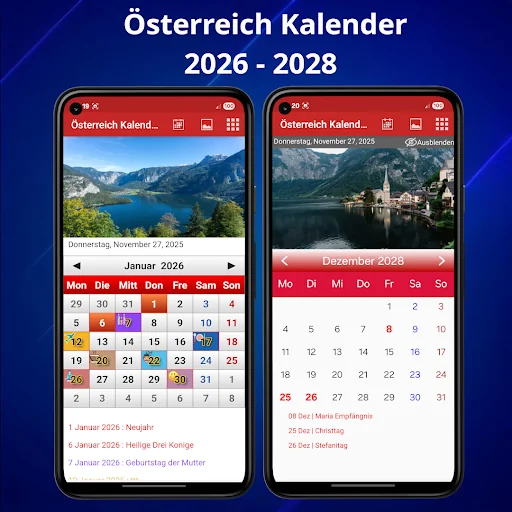 Österreich Kalender 2026 screenshot 1