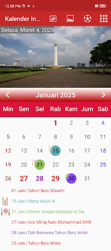 Kalender Indonesia screenshot 2
