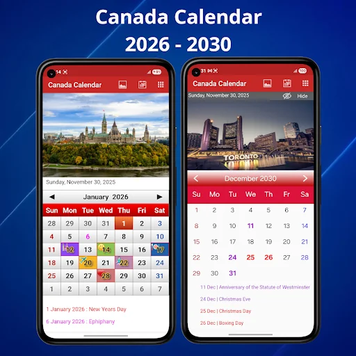 Canada Calendar 2026