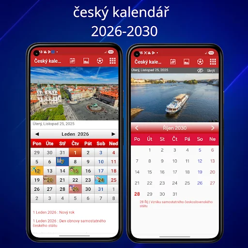 Czech Calendar 2025
