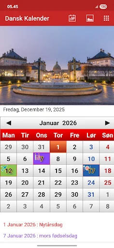 Dansk Kalender 2026