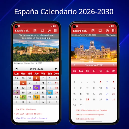 España Calendario 2025