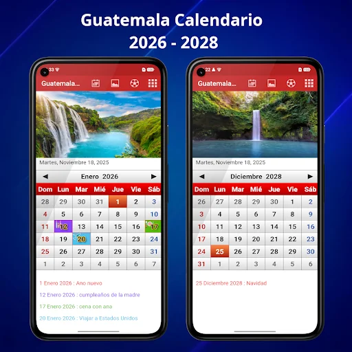Guatemala Calendario 2026