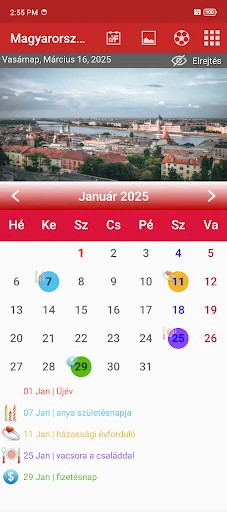 Hungary Calendar 2026